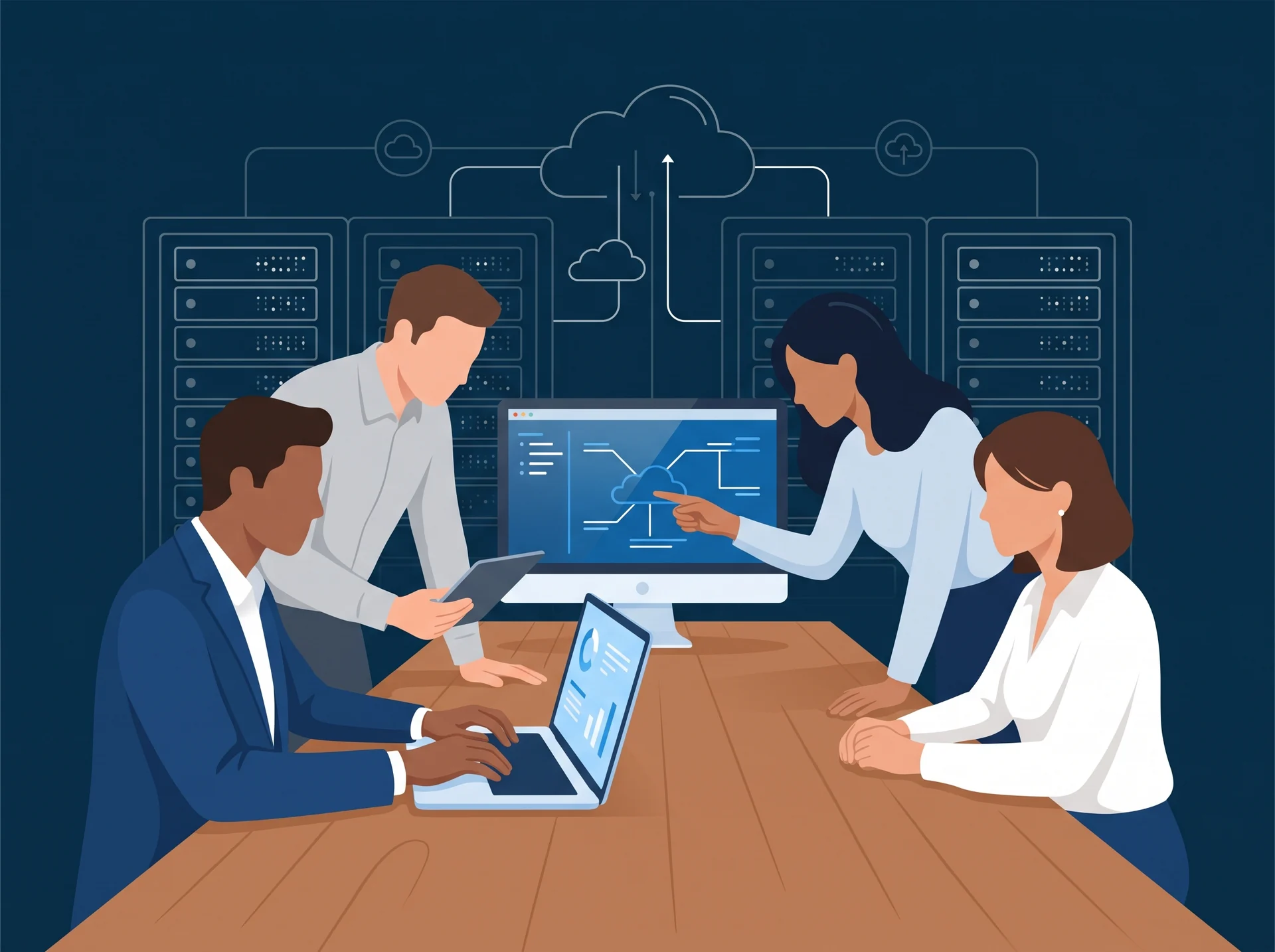 The Systech team collaborating