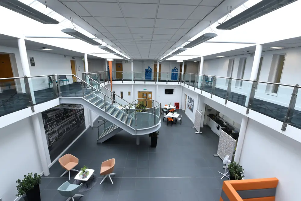 Inside the Systech IT Solutions office at Brough Business Centre, East Yorkshire