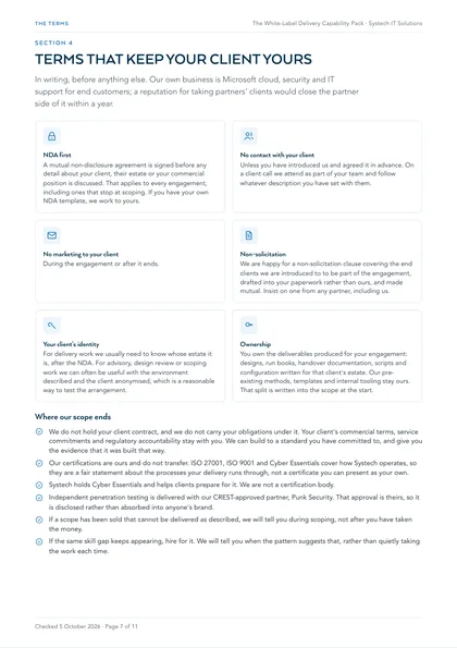 Page 7: Confidentiality, non-solicitation and ownership